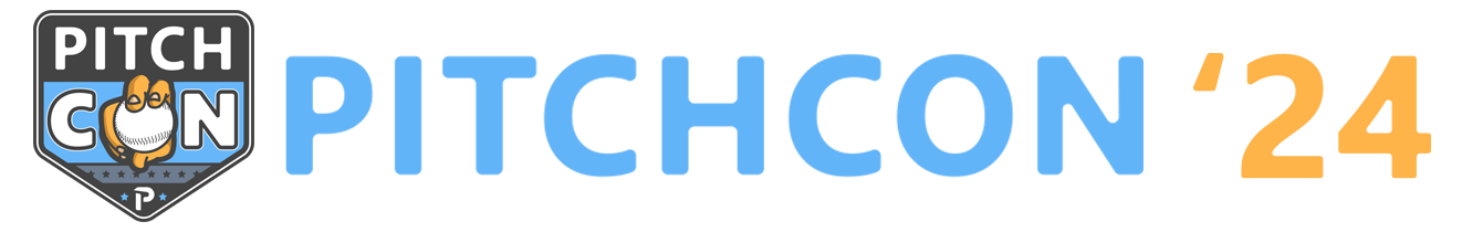 Blue Lettering PitchCon Logo