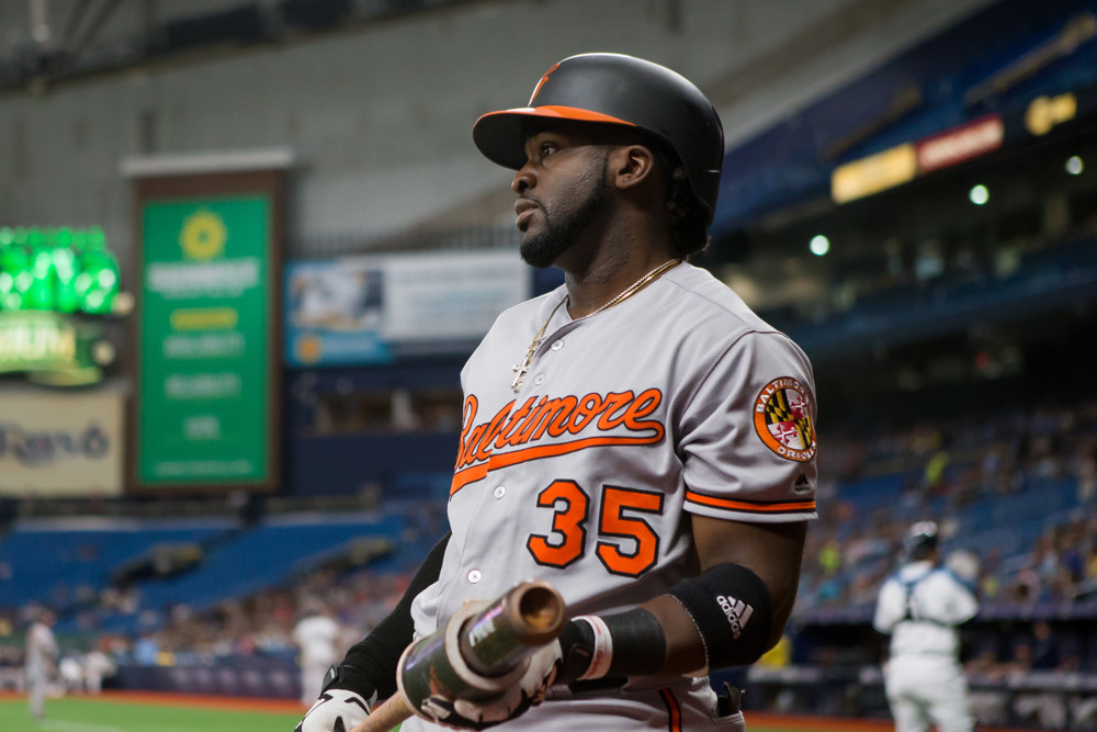 Dwight Smith Jr. Baltimore Orioles Men's Orange Roster Name